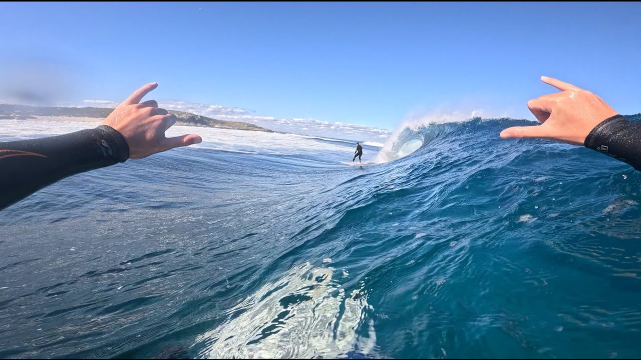 SCORING CRYSTAL CLEAR STRICKLAND BAY | POV SURFING