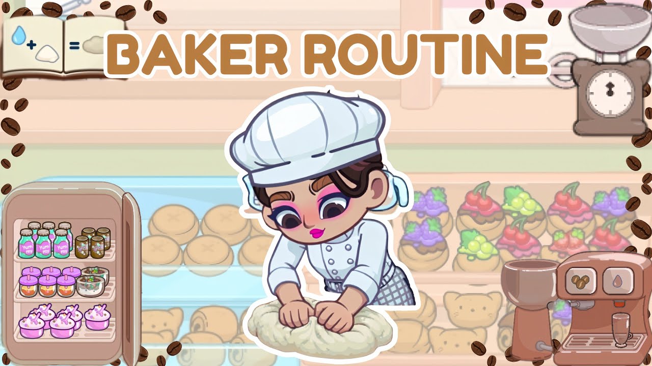 DOPPLES WORLD ROLEPLAY 🎀 EPISODE 4 | A Day in My Life as a Baker | Dopples World Roleplay