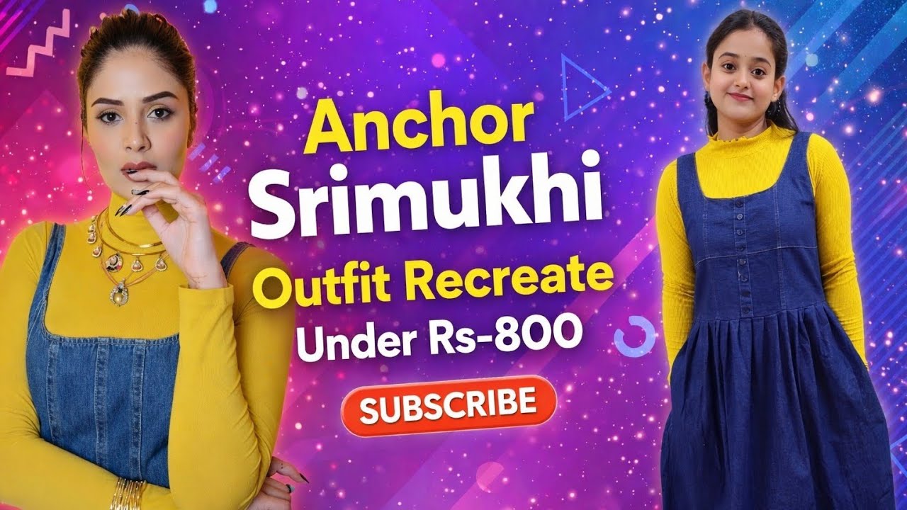 Ancor Srimukhi Outfit Recreate до 800 рупий @Meesho #denimdress #womensclothing #fashion #outfit