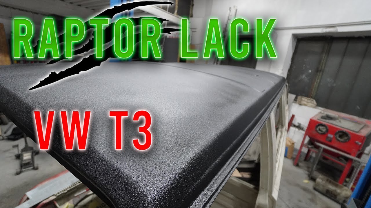 DIY-Lackierung. Die ersten Lackierarbeiten am Vw T3 Dach mit Raptorlack