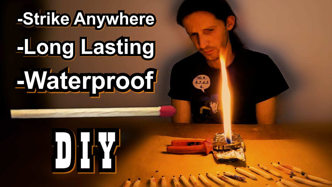 SUPER MATCHES DIY (Strike Anywhere-Waterproof-Long Lasting Flame)