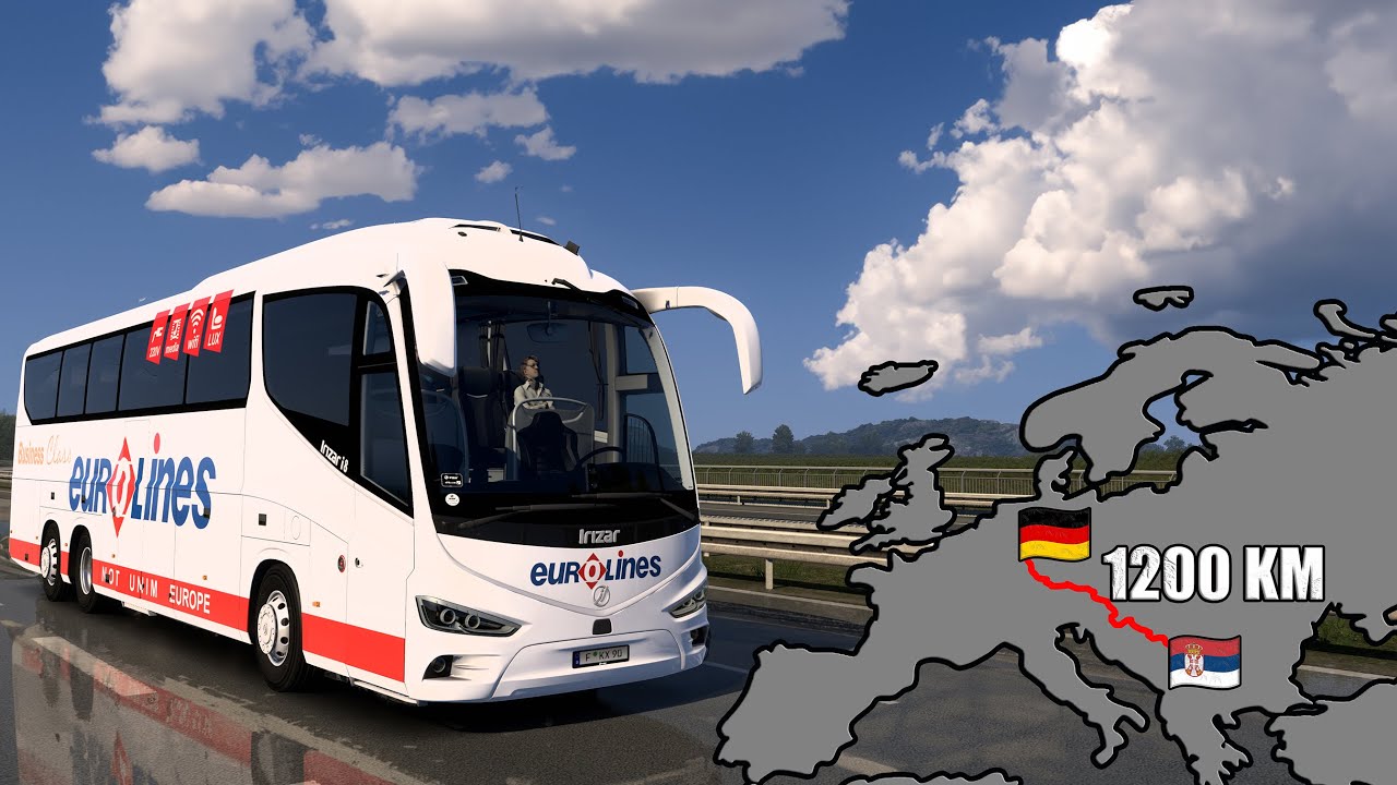 Long Trip | Irizar i8 | Serbia To Germany | Euro Truck Simulator 2