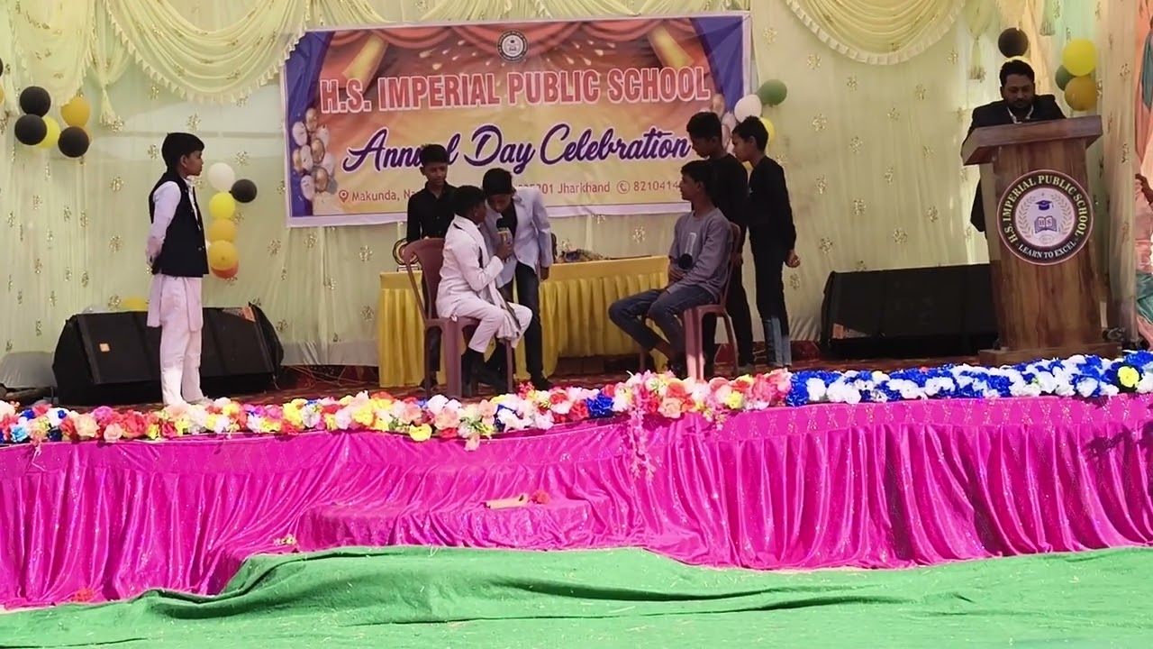 Anpadh neta ( अनपढ़ नेता) act by Hsips student on Annual day 