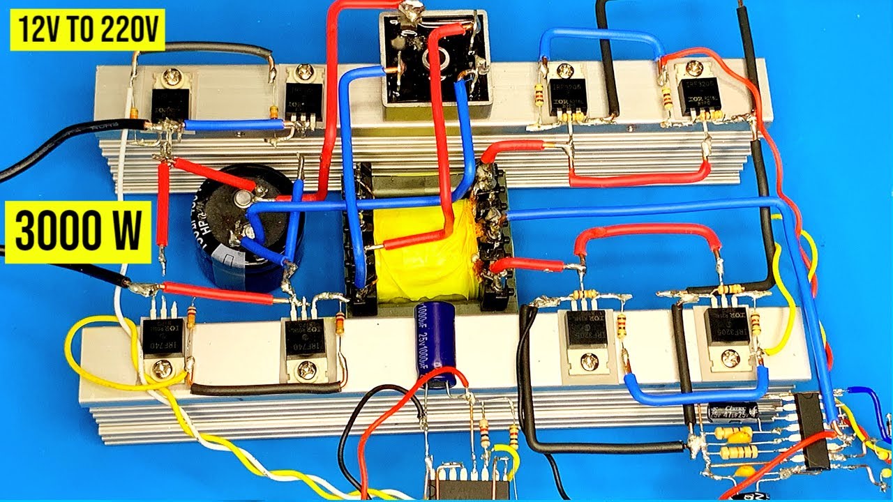 как сделать простой инвертор 3000w, синусоида, mosfet, jlcpcb