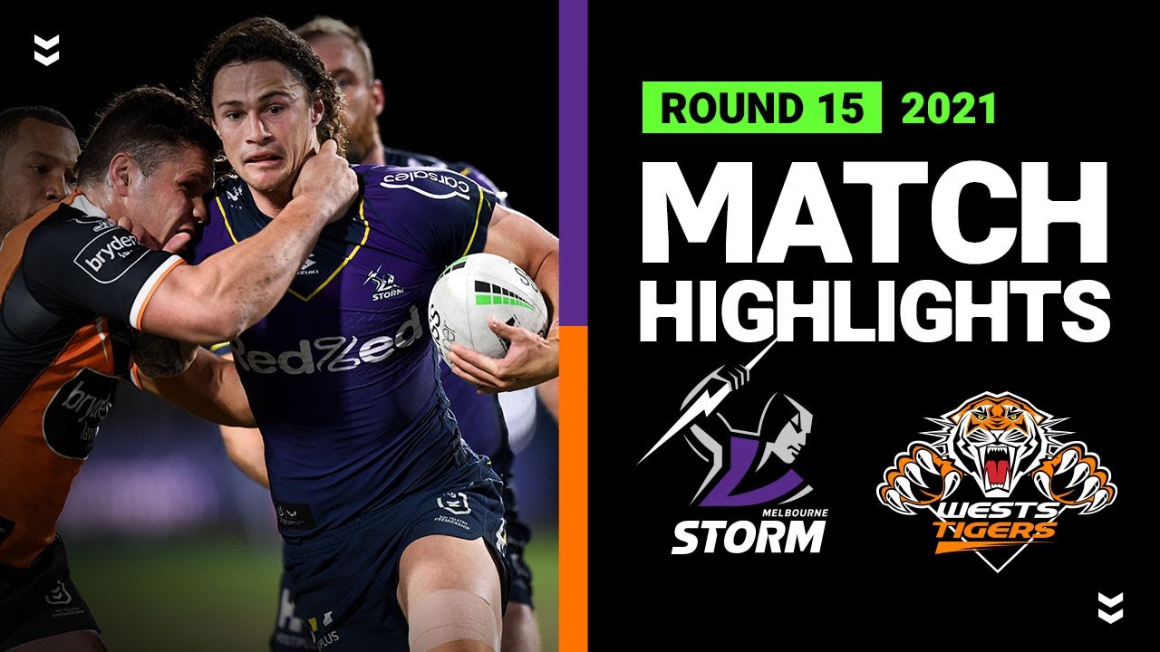 NRL Highlights | Storm v Wests Tigers Match Highlights | Round 15, 2021 | Telstra Premiership | NRL