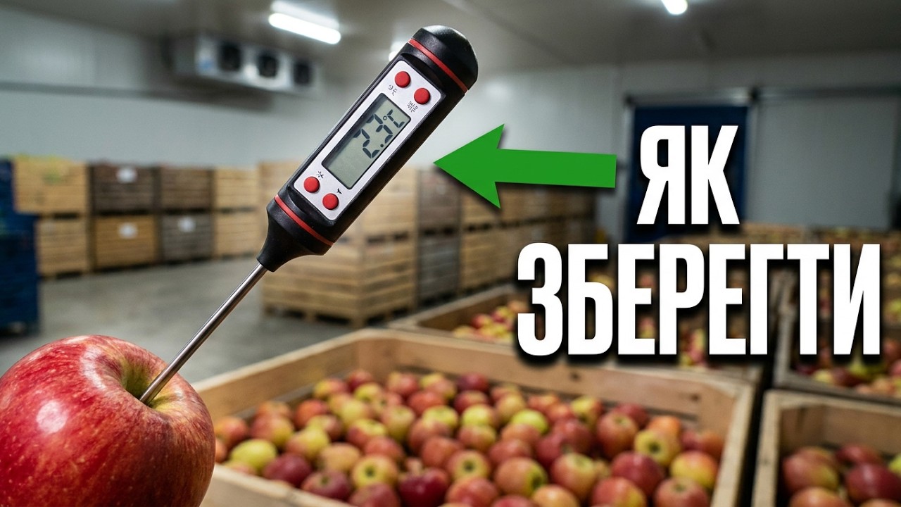 Заклали  зимові яблука на зберігання. Preserving apples in cold storage
