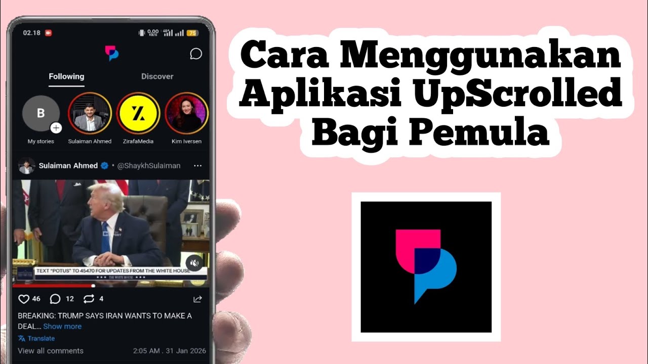 Cara Menggunakan Aplikasi UpScrolled | Cara Pakai Aplikasi UpScrolled