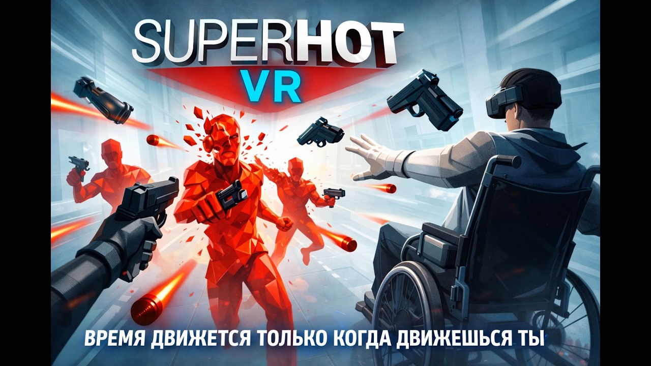 SUPERHOT VR: Замедленное время в VR⌛1⌛ВРЕМЯ ДВИЖЕТСЯ КОГДА ДВИЖЕШЬСЯ ТЫ