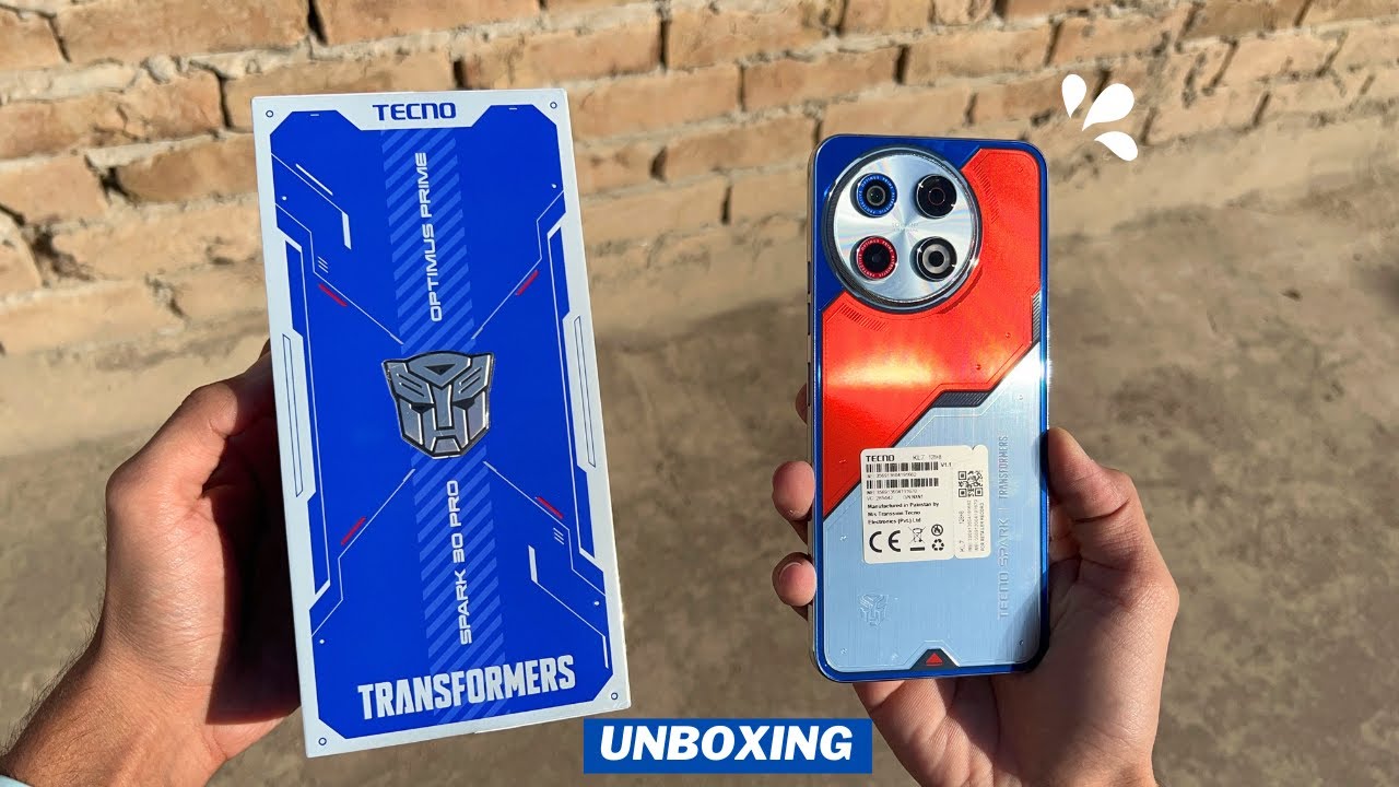 Tecno SPARK 30 Pro Optimus Prime Edition - Unboxing & Price in Pakistan!
