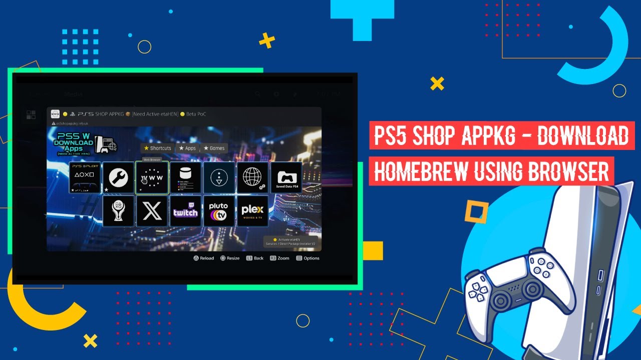 PS5 SHOP APPKG - Download Homebrew Using Browser