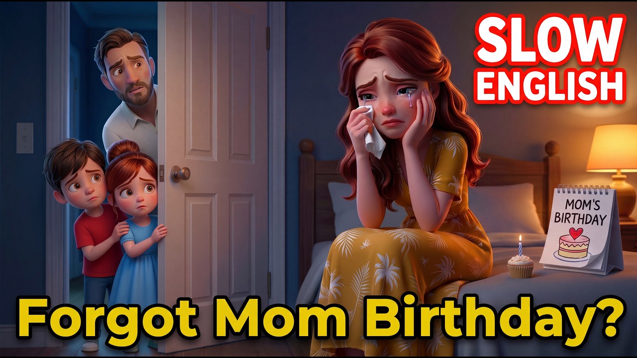 OMG! Anna and Alex Forgot Mom&rsquo;s Birthday&hellip; 😱🎂| Slow English (Level A2) |