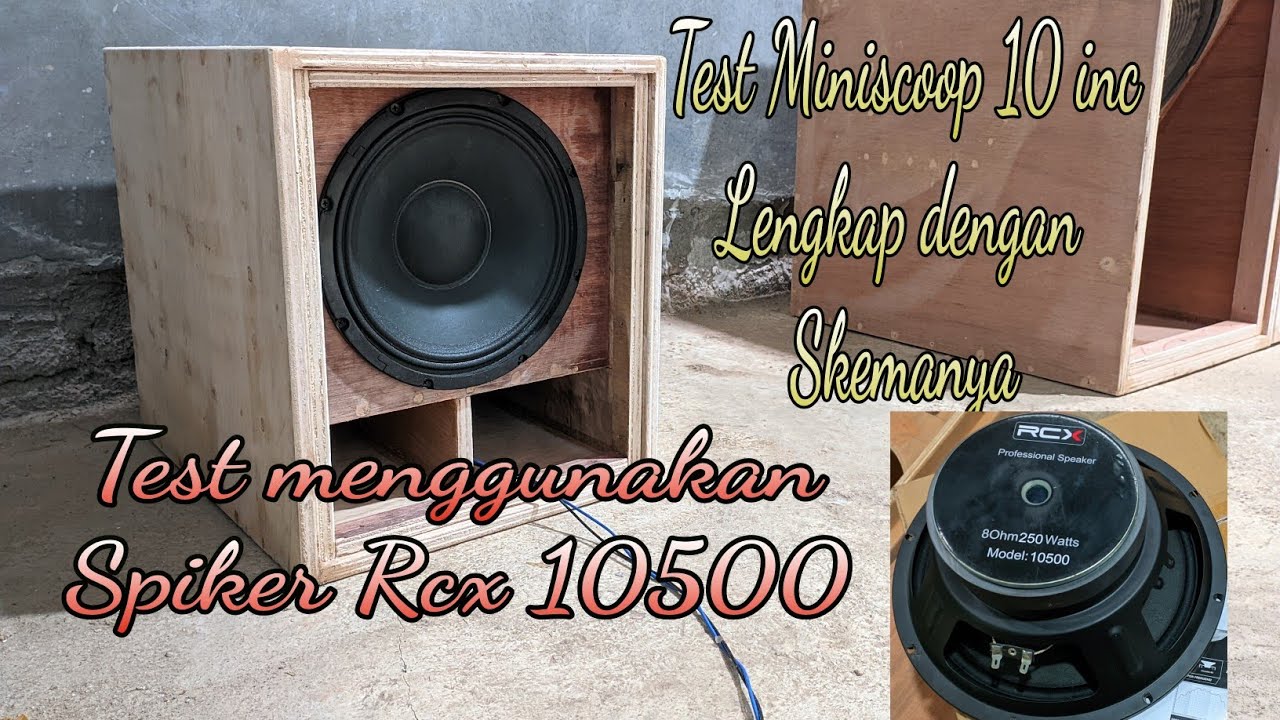 Miniscoop 10 inc Test & Skema Sub rumahan & sub miniatur oke 👍🏼