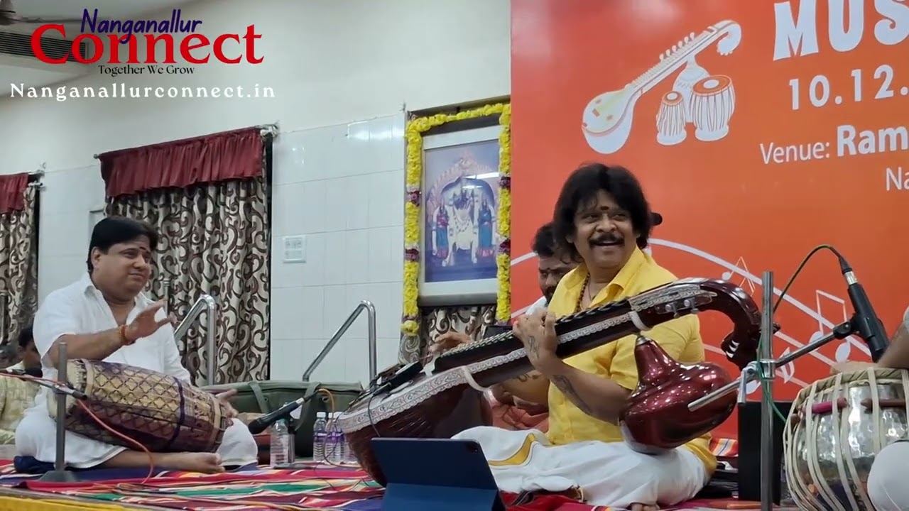 Rajhesh Vaidhya Special Margazhi Performance in Nanganallur Part 1 | Nanganallur Connect