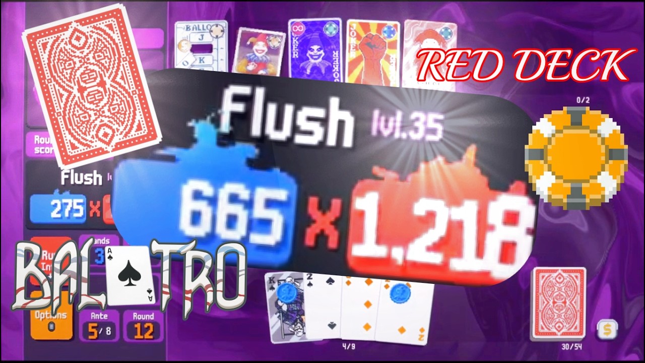 Balatro PS5 Red Deck (Gold Stakes)