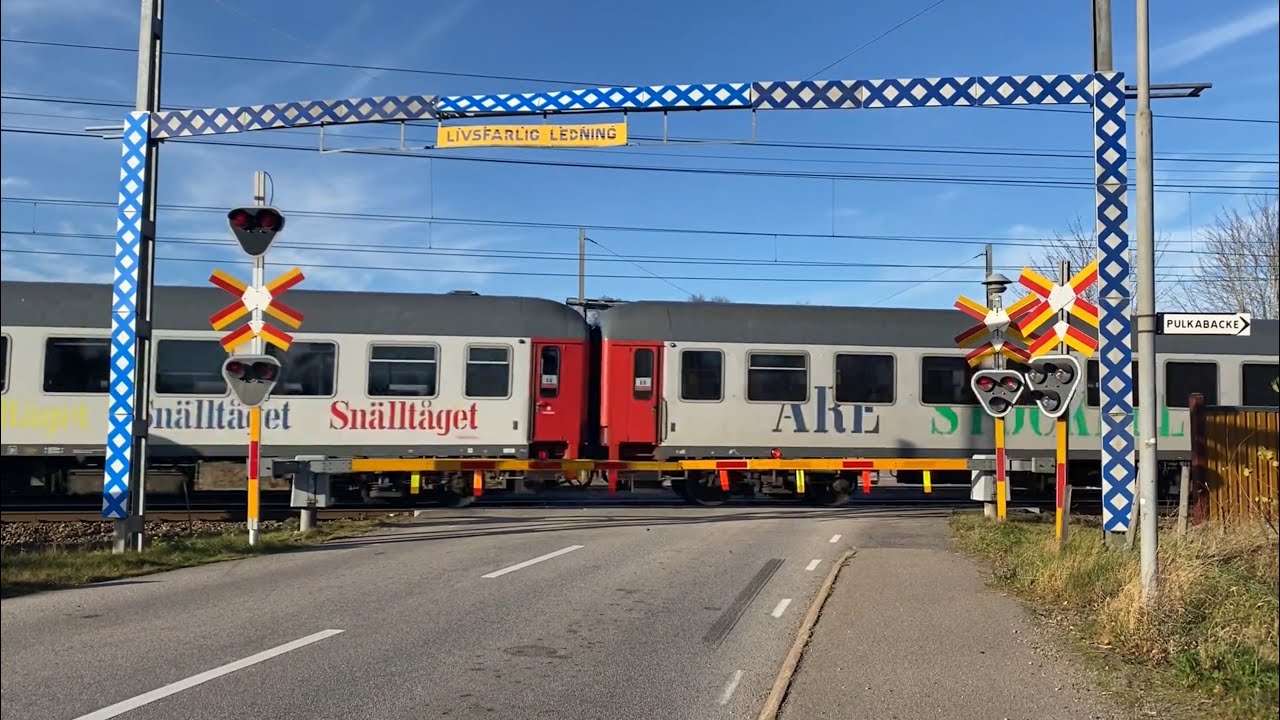 Järnvägsövergång Liatorp / Swedish railroad crossing