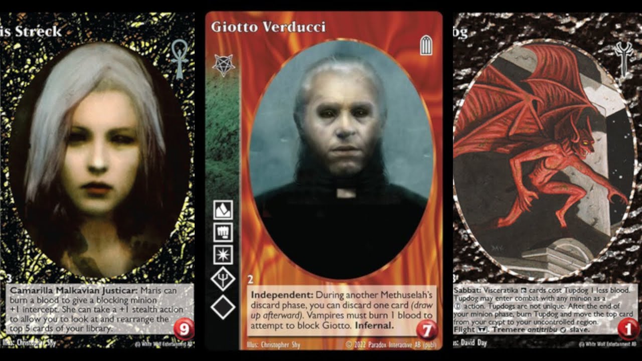 VTES  mazo top de Giotto Verducci con Maris Streck, Tupdog, Rock Cat y Emerald Legionnaires.