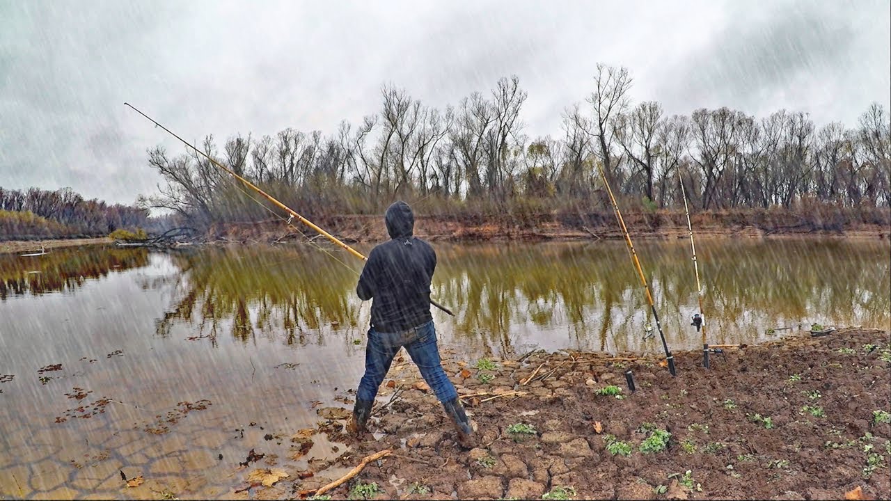 Winter Fishing for GIANTS..in the Rain! (Big Fish)