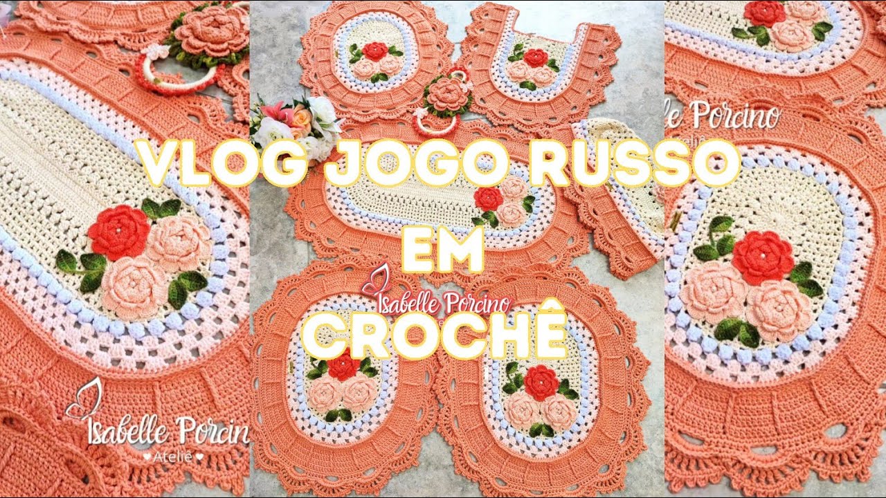 💖Tapete Russo em Crochê (vlog)💖        #crochet #feitoamao #vlog #dicas
