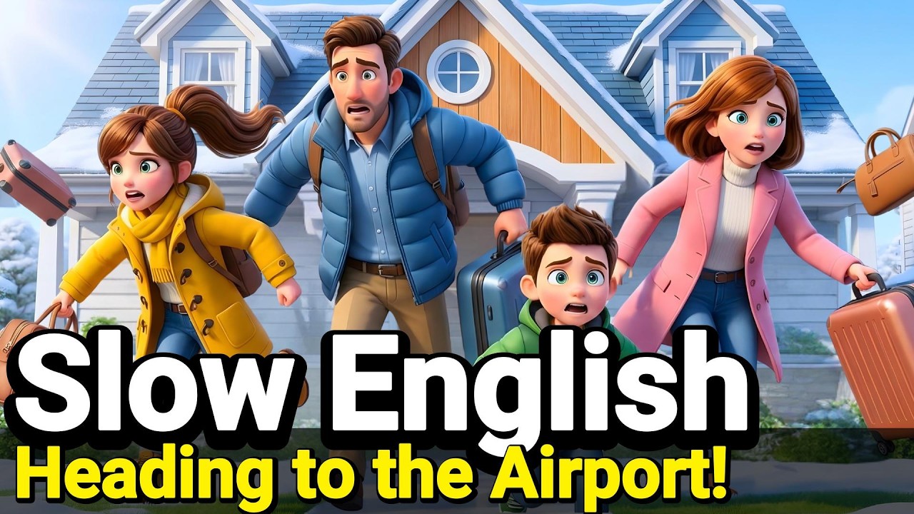 I OVERSLEPT!😱 Ep.0:Heading to the Airport | Step by Step Travel English Guide | The Millers’ Journey