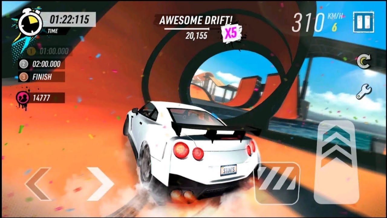 Maga ramp car driving simulator 3D game car stunt power New car racing 🏎️ gameplay🎮 android gameplay