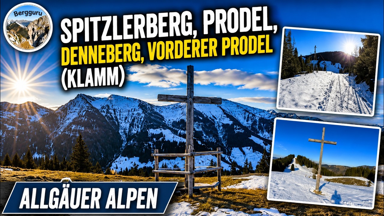 Spitzlerberg - Prodel - Denneberg - Klamm | Bergwanderung | Allgäuer Alpen // VIER AUF EINEN STREICH