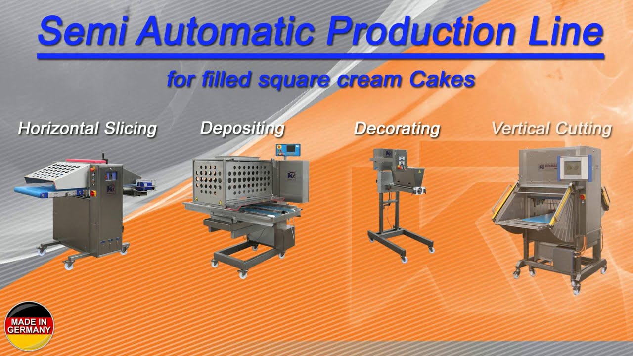KRUMBEIN Semi automtic slab cake line