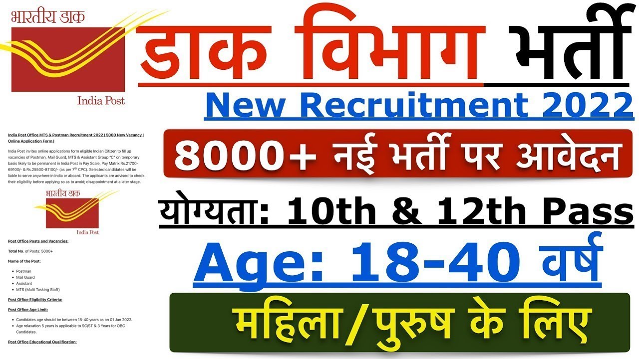 India Post Office GDS Recruitment 2022 | India Post GDS Vacancy 2022 | India Post GDS Form 2022