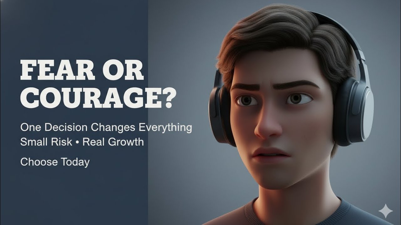 Fear vs Courage | Stop Fear & Speak English Confidently | Listening Practice