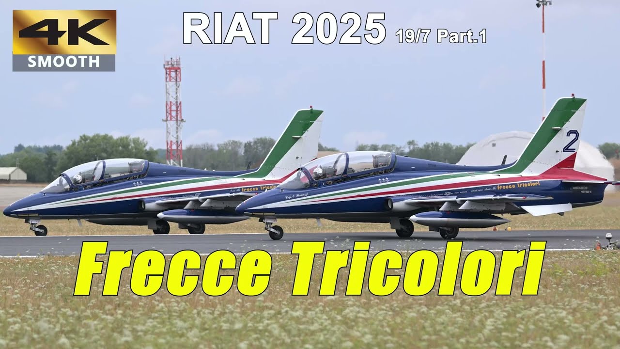 Elite Aerobatic Display:  Italian Air Force Frecce Tricolori | RIAT 19/07/2025 Part.1