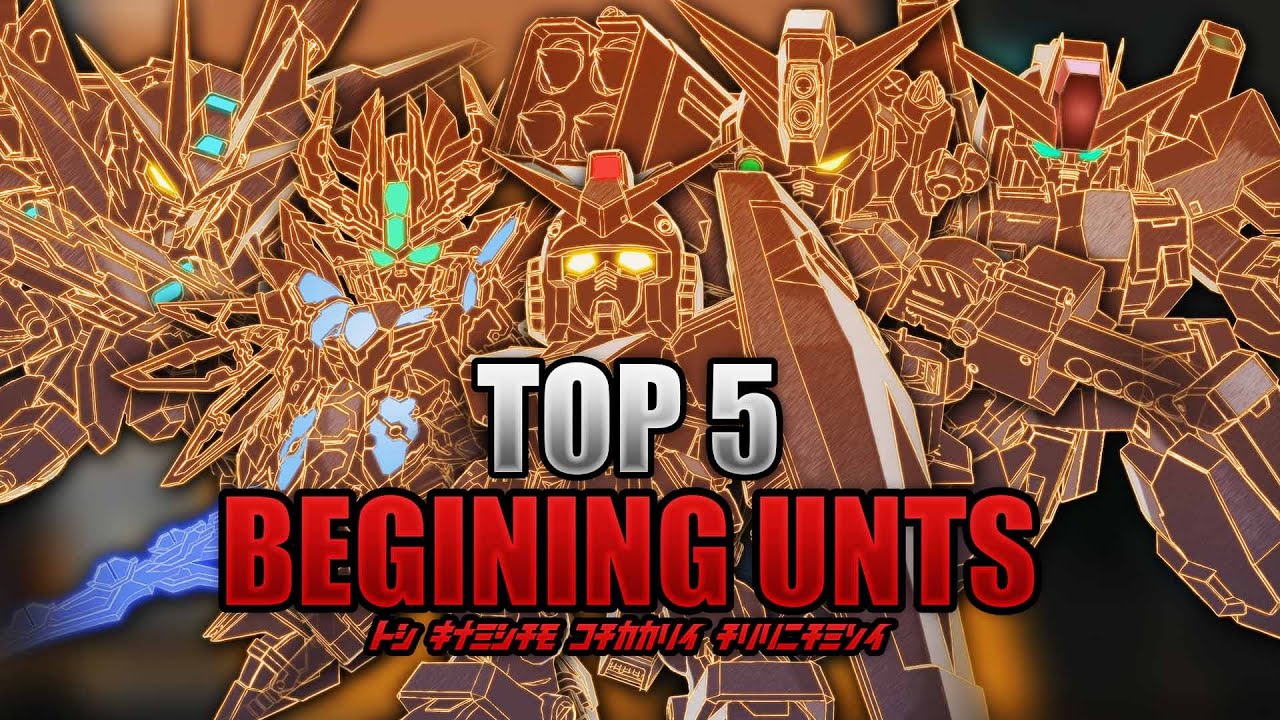 TOP 5 MOBILE SUITS TO PLAY IN THE BEGINING OF SD GUNDAM BATTLE ALLIANCE!