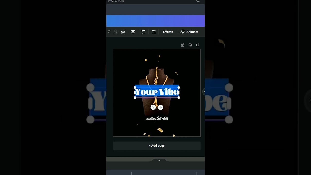 Jewellery social media post creative design in canva 
