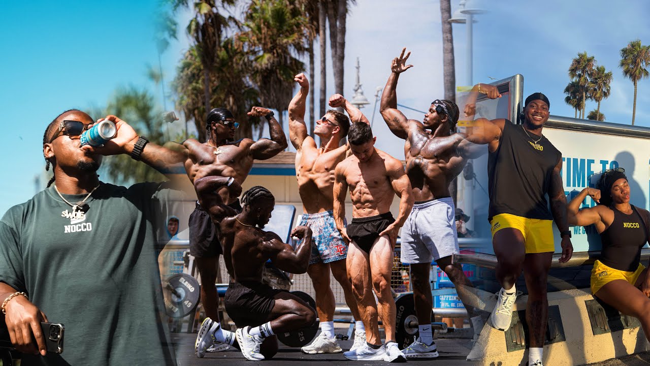 weekend in LA | training at Golds Venice | muscle beach | NOCCO race | learning golf