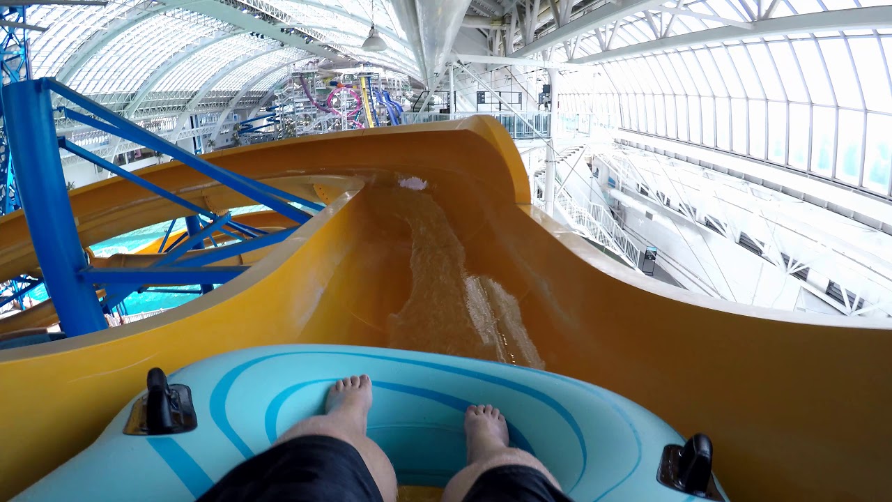 World Waterpark Sun Runner POV, West Edmonton Mall, Edmonton, AB