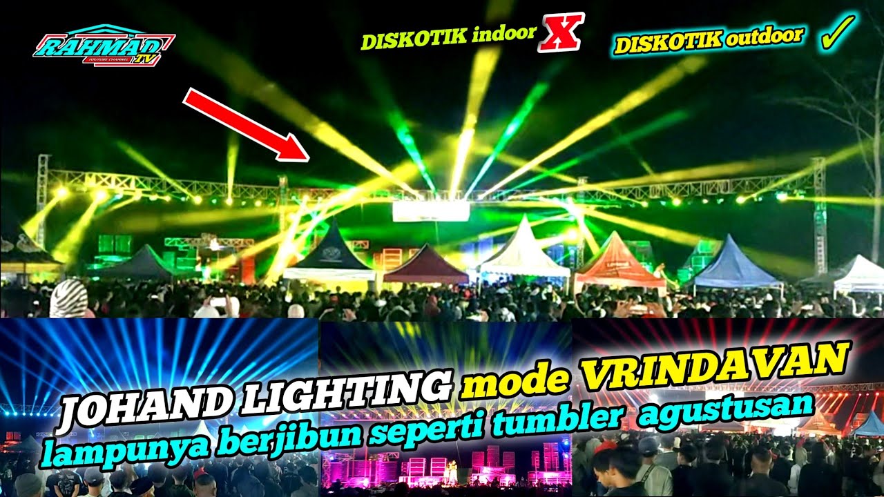 lighting ala vrindavan by johand lighting X mas el top ten ‼️cek sound wates 2022