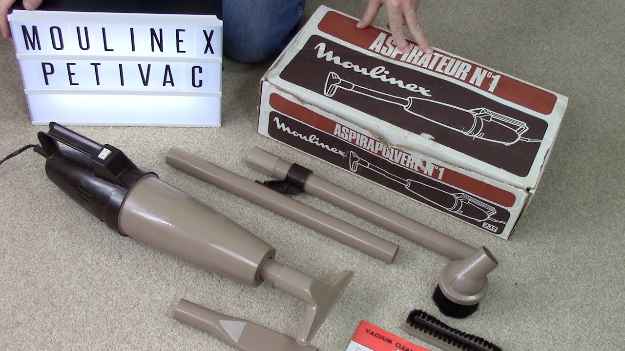 1980's Moulinex Petivac Hand Held Vacuum Cleaner Unboxing