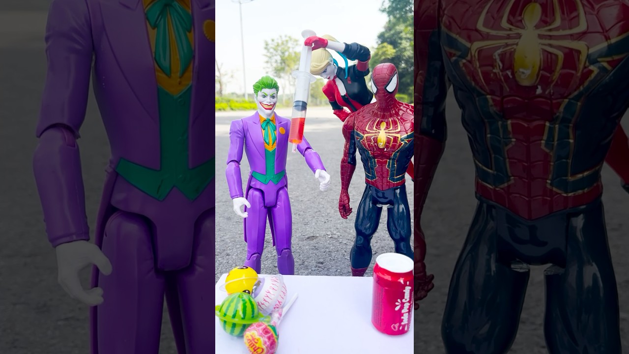 Joker returns the chocolate 😂 #marvel #spiderman
