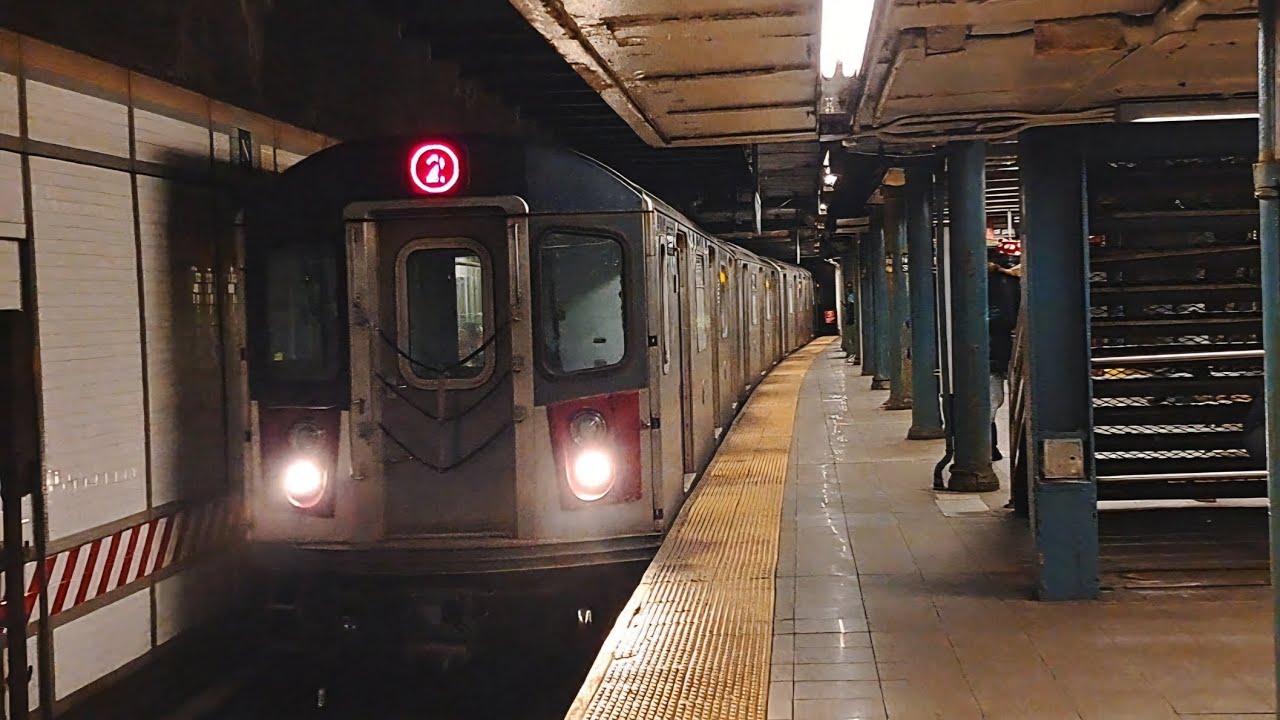 R62, R142 & R142A (2) (3) (4) & (5) Train Action @ Nevins Street