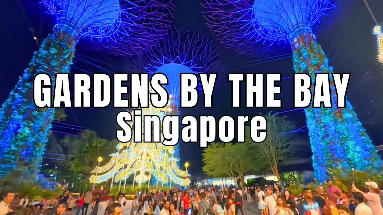 Gardens by the Bay Walking Tour 🇸🇬 | Supertrees & Marina Bay 4K