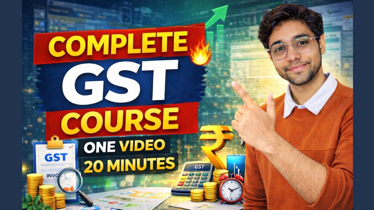 GST Complete Course in One Video 🔥 | GST Full Tutorial for Beginners | GST in Hindi 2026