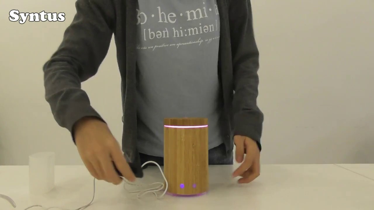 How to Use Syntus Remote Controlled Real Bamboo Essential Oil Diffuser | Unboxing