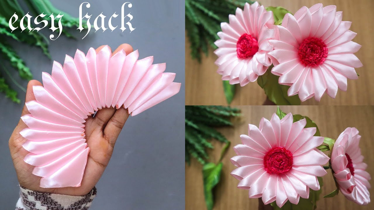 Easy Satin Ribbon Rose You Can Make In Minutes😍 Beautiful Home Decor Ideas👌