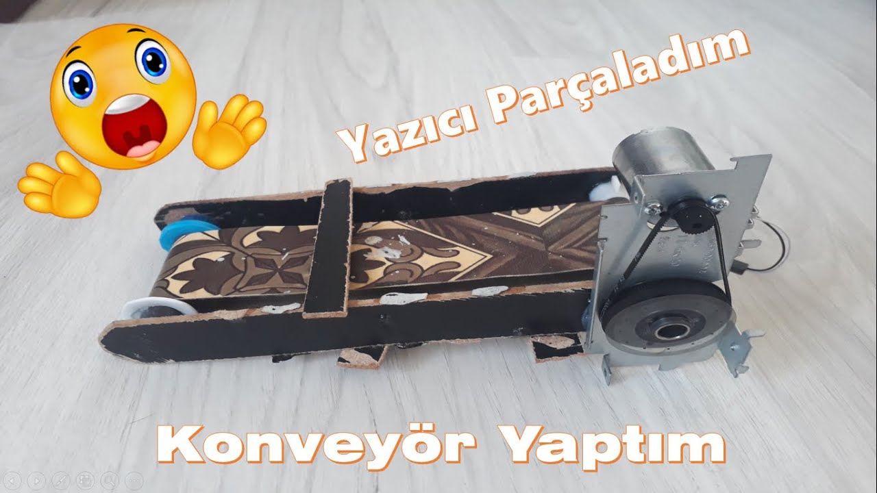 Yürüyen Bant ( Konveyör ) Yapımı ( making conveyor )