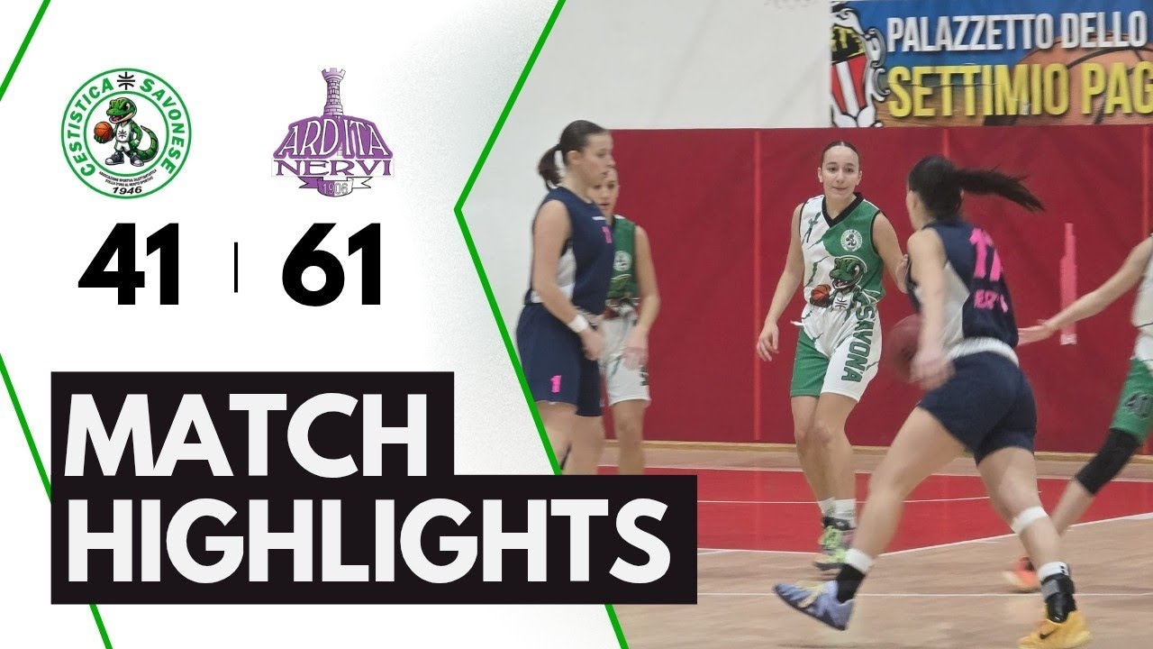 CESTISTICA SV - ARDITA NERVI SERIE C FEMMINILE | MATCH HIGHLIGHTS 🤍💚
