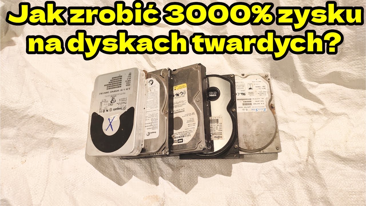 Jak zarabiać na dyskach twardych ? duży zysk, mało pracy| Dyski twarde na złom