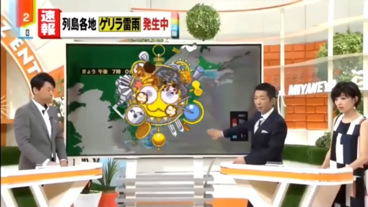 宮根に叩かれて爆発するノヴァ