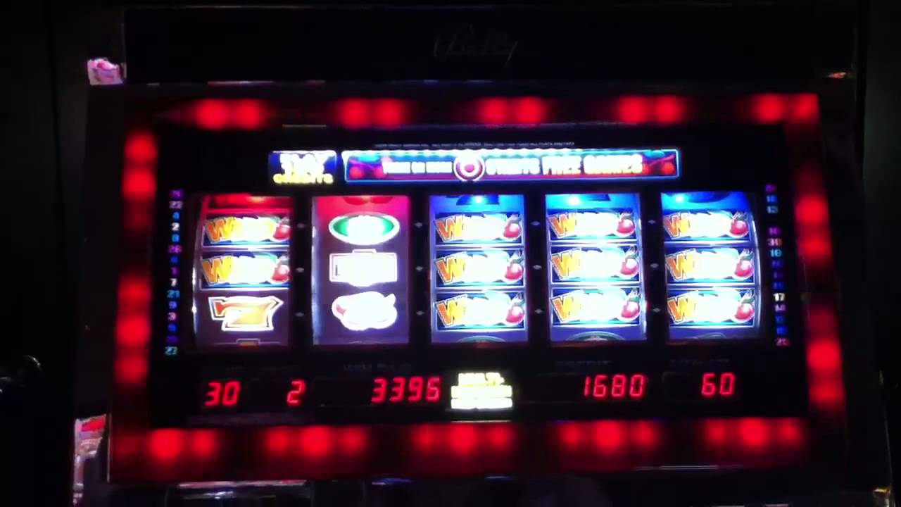 Bally Red Cherry Bullseye Slot Machine Bonus