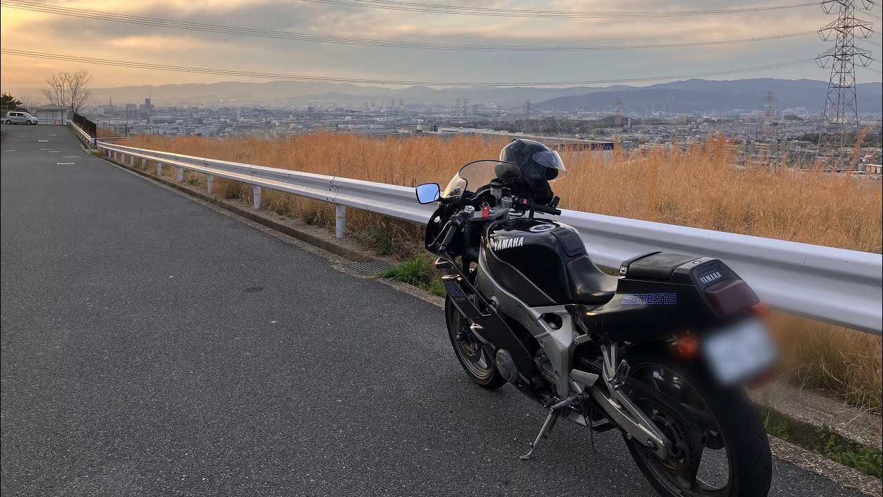 【走る骨董品】Yamaha FZR400 3EN1 Sunset touring movie #5 1wg レーサーレプリカ
