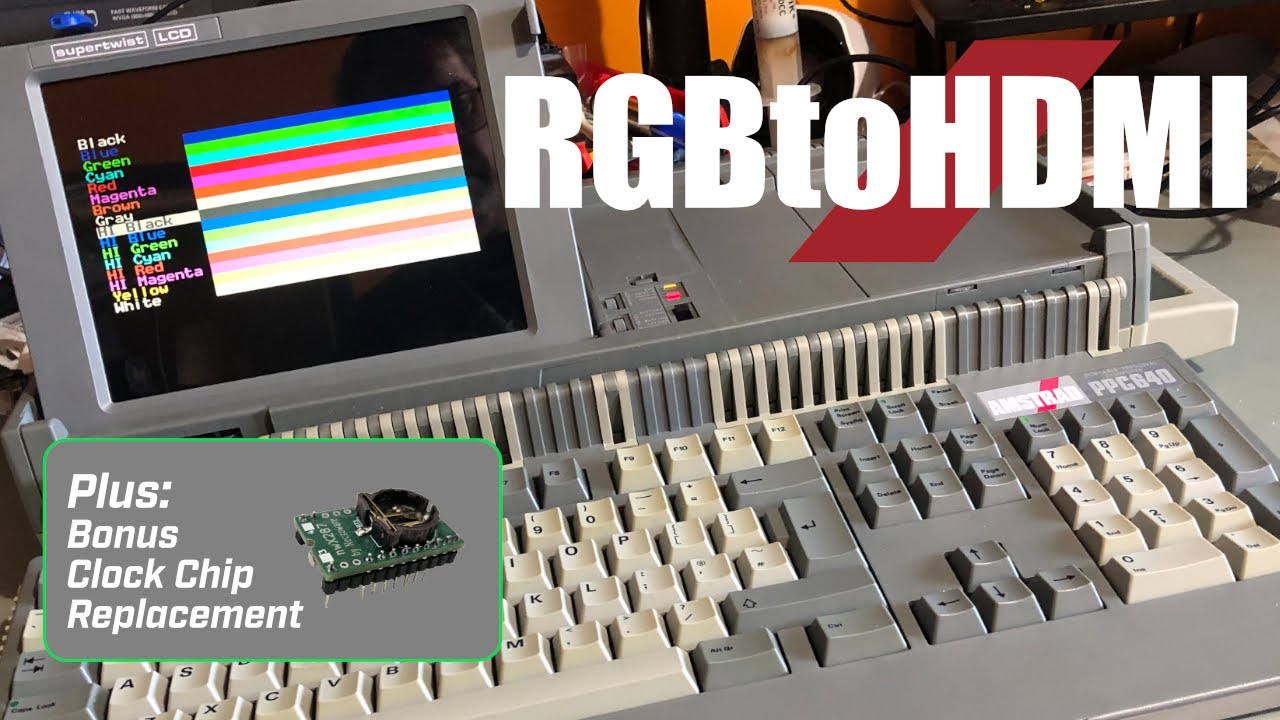 Episode 87: Amstrad PPC640 HDMI Colour Screen Mod.