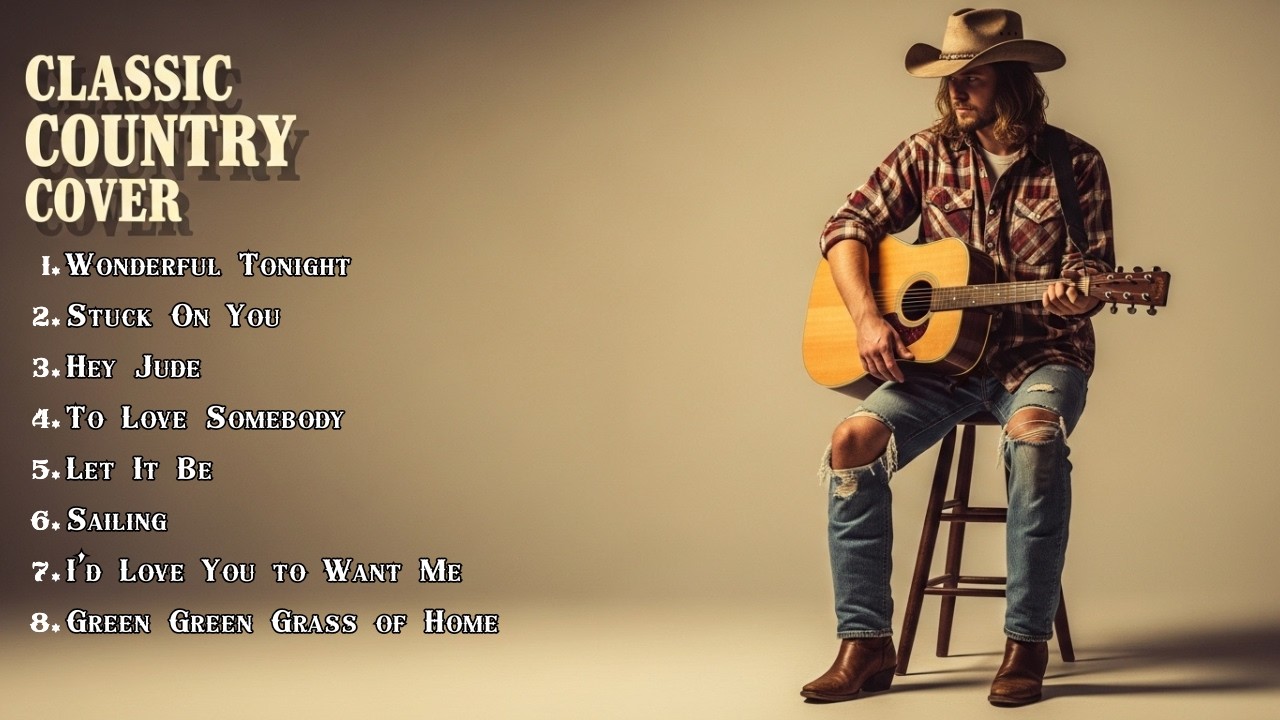 Wonderful Tonight, Stuck On You, Hey Jude | Classic Country Cover | 60s 70s 80s Classic Song.