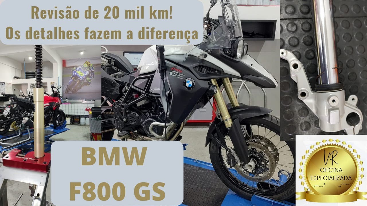 Revisão de 20 mil km BMW F800 GS. Manutenção executada com excelência! 💎